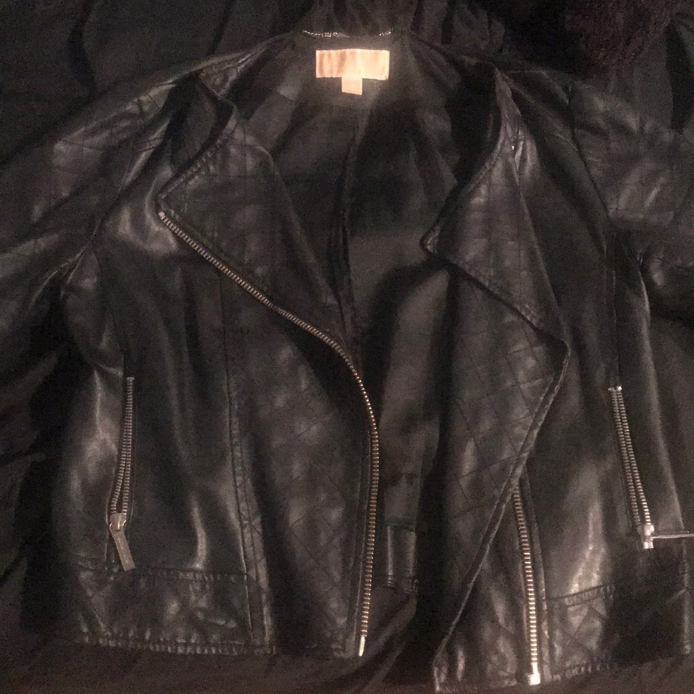 Michael kors leather jacket